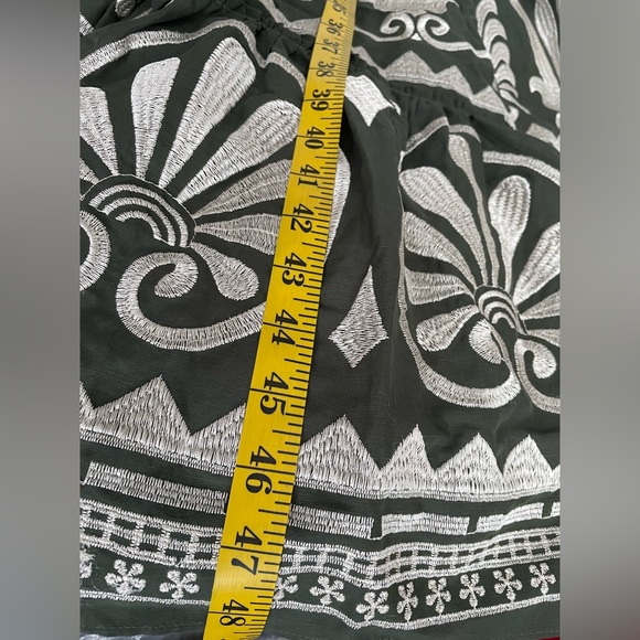 Elie Tahari Maxi Dress Women 6 Boho Embroidered Kalamata Fairy Belted Tiered NWT - Picture 16 of 16